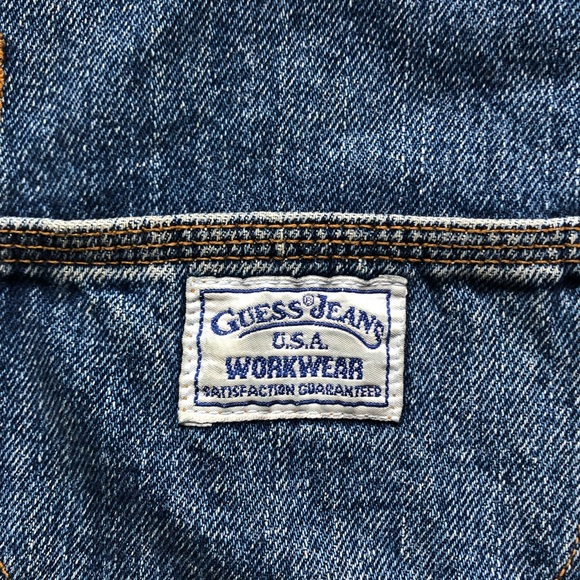 Guess? Men’s Vintage Denim Jean Vest USA 🇺🇸 Made - Picture 3 of 6